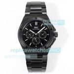 Swiss New Replica IWC Ingenieur 41 Automatic Perpetual Calendar All Black Watch 
